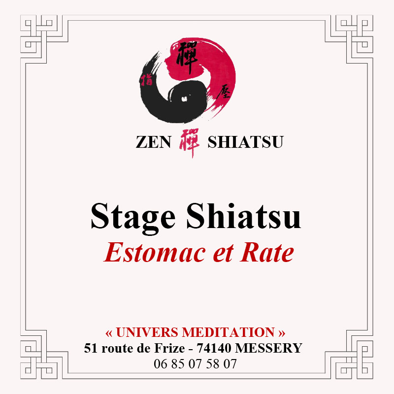 Stage Shiatsu 2024 - Estomac et Rate
